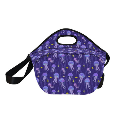 Jellyfish Style Print Neoprene Lunch Bag (Model 1669)(Large)-JTAMIGO.COM