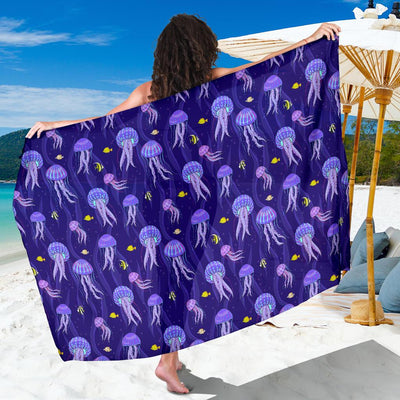 Jellyfish Style Print Sarong Pareo Wrap