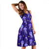 Jellyfish Style Print Sleeveless Dress