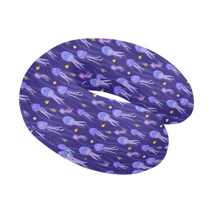 Jellyfish Style Print U-Shaped Travel Neck Pillow-JTAMIGO.COM