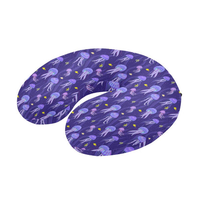 Jellyfish Style Print U-Shaped Travel Neck Pillow-JTAMIGO.COM