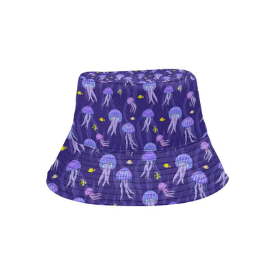 Jellyfish Style Print Unisex Bucket Hat
