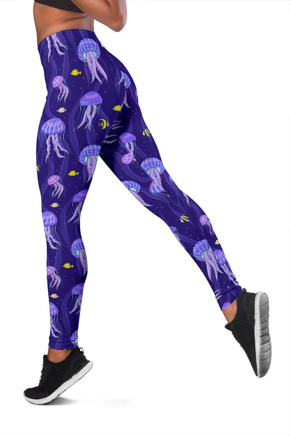 Jellyfish Style Print Women Leggings