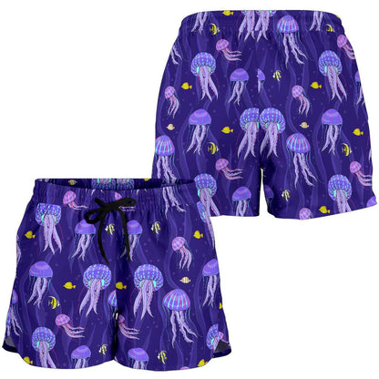 Jellyfish Style Print Women Shorts-JTAMIGO.COM