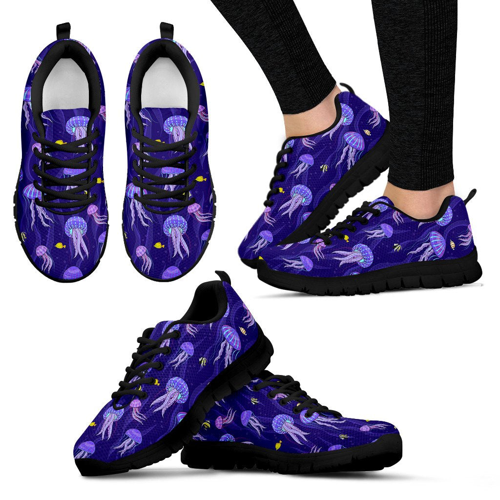 Jellyfish Style Print Women Sneakers Shoes
