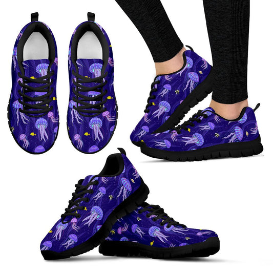 Jellyfish Style Print Women Sneakers Shoes