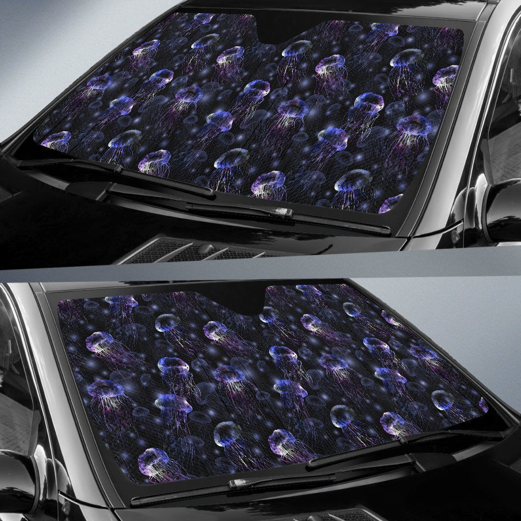 Jellyfish Themed Car Sun Shade For Windshield