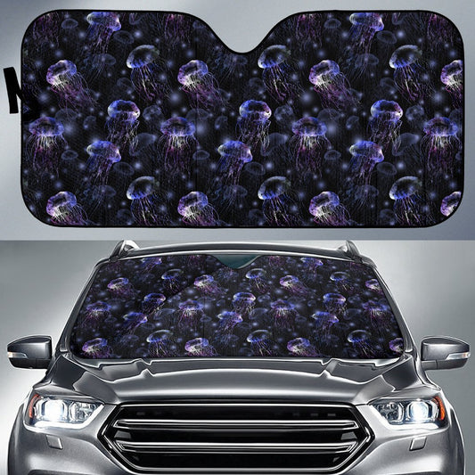 Jellyfish Themed Car Sun Shade For Windshield