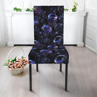 Jellyfish Themed Dining Chair Slipcover-JTAMIGO.COM