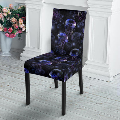 Jellyfish Themed Dining Chair Slipcover-JTAMIGO.COM