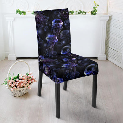 Jellyfish Themed Dining Chair Slipcover-JTAMIGO.COM