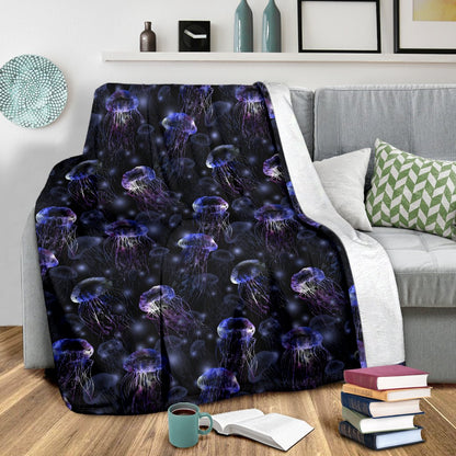 Jellyfish Themed Fleece Blanket