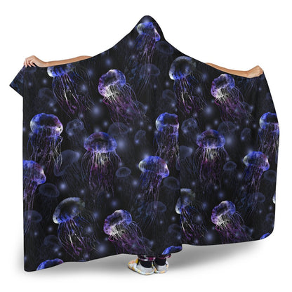 Jellyfish Themed Hooded Blanket-JTAMIGO.COM