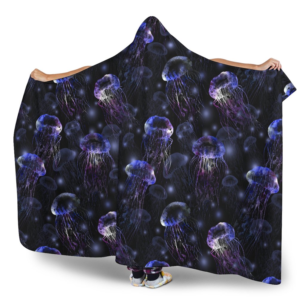 Jellyfish Themed Hooded Blanket-JTAMIGO.COM