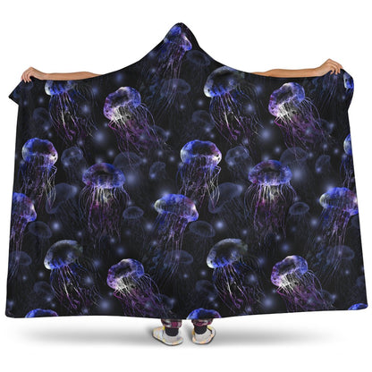 Jellyfish Themed Hooded Blanket-JTAMIGO.COM
