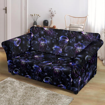 Jellyfish Themed Loveseat Slipcover-JTAMIGO.COM