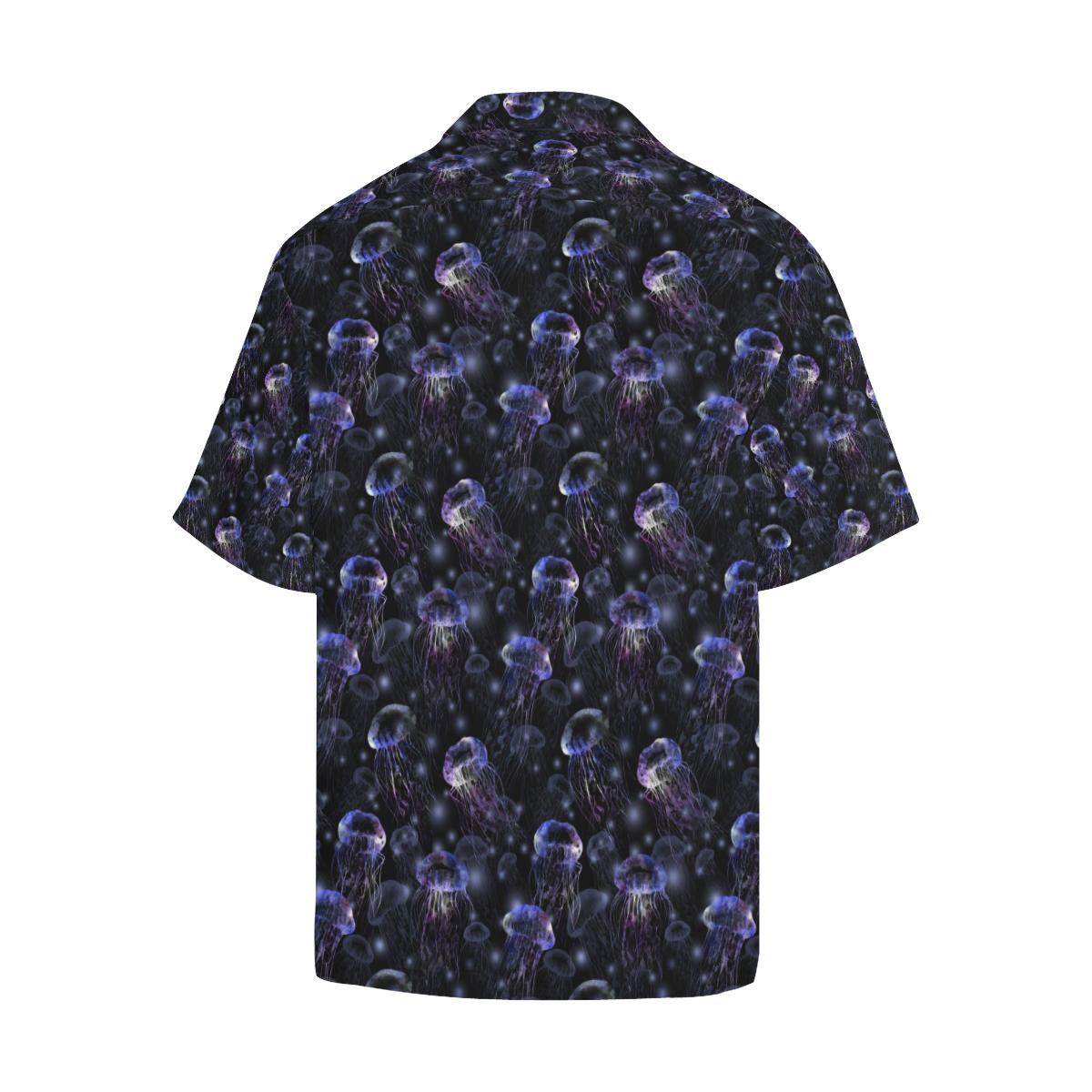 Jellyfish Themed Men Aloha Hawaiian Shirt