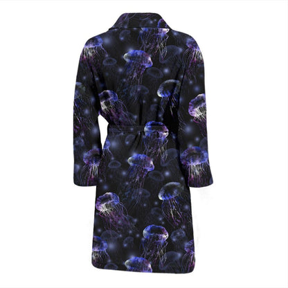 Jellyfish Themed Men Bath Robe-JTAMIGO.COM