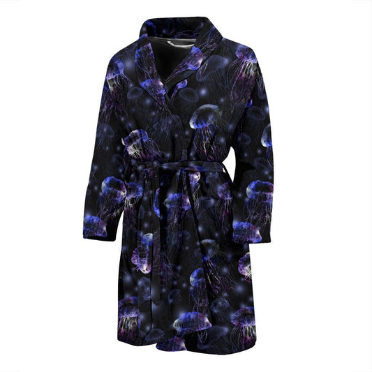 Jellyfish Themed Men Bath Robe-JTAMIGO.COM