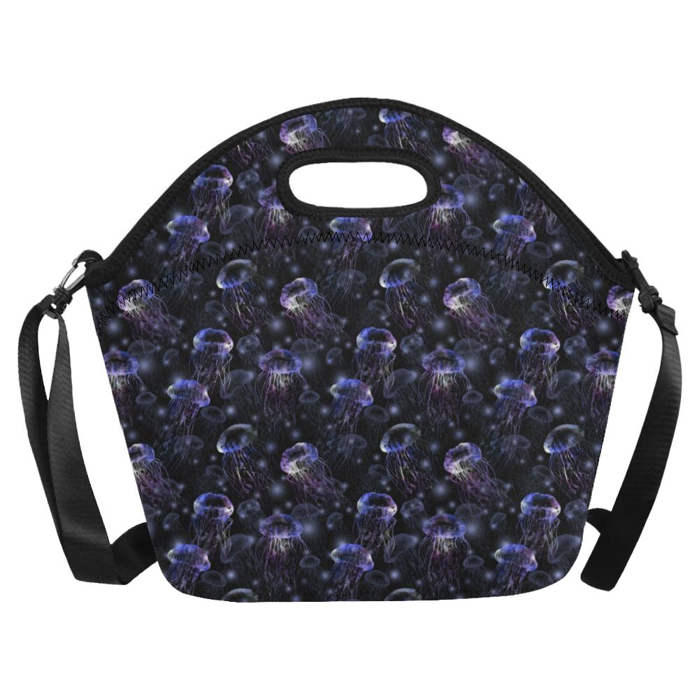 Jellyfish Themed Neoprene Lunch Bag (Model 1669)(Large)-JTAMIGO.COM