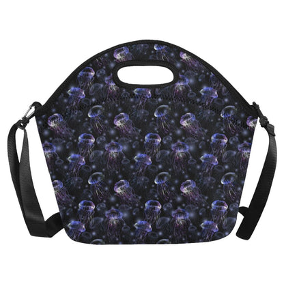 Jellyfish Themed Neoprene Lunch Bag (Model 1669)(Large)-JTAMIGO.COM