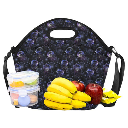 Jellyfish Themed Neoprene Lunch Bag (Model 1669)(Large)-JTAMIGO.COM