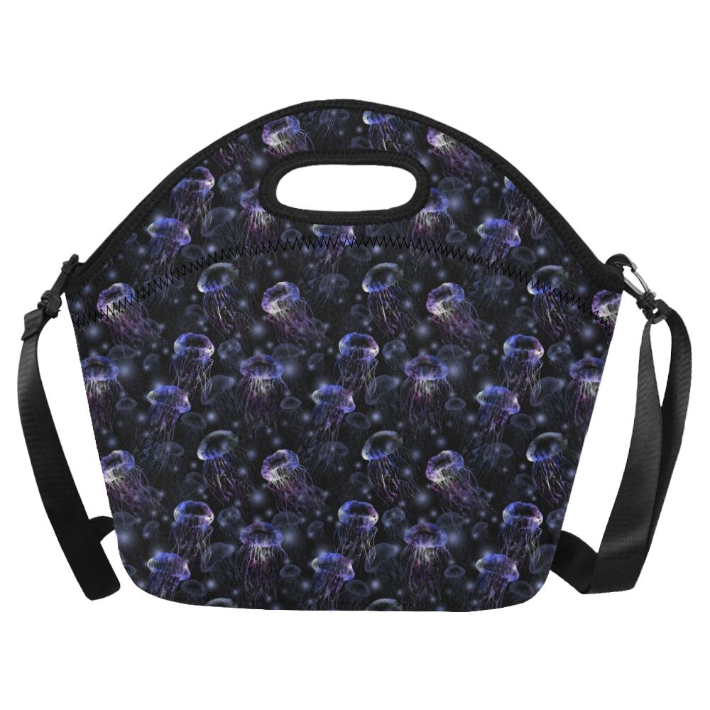 Jellyfish Themed Neoprene Lunch Bag (Model 1669)(Large)-JTAMIGO.COM
