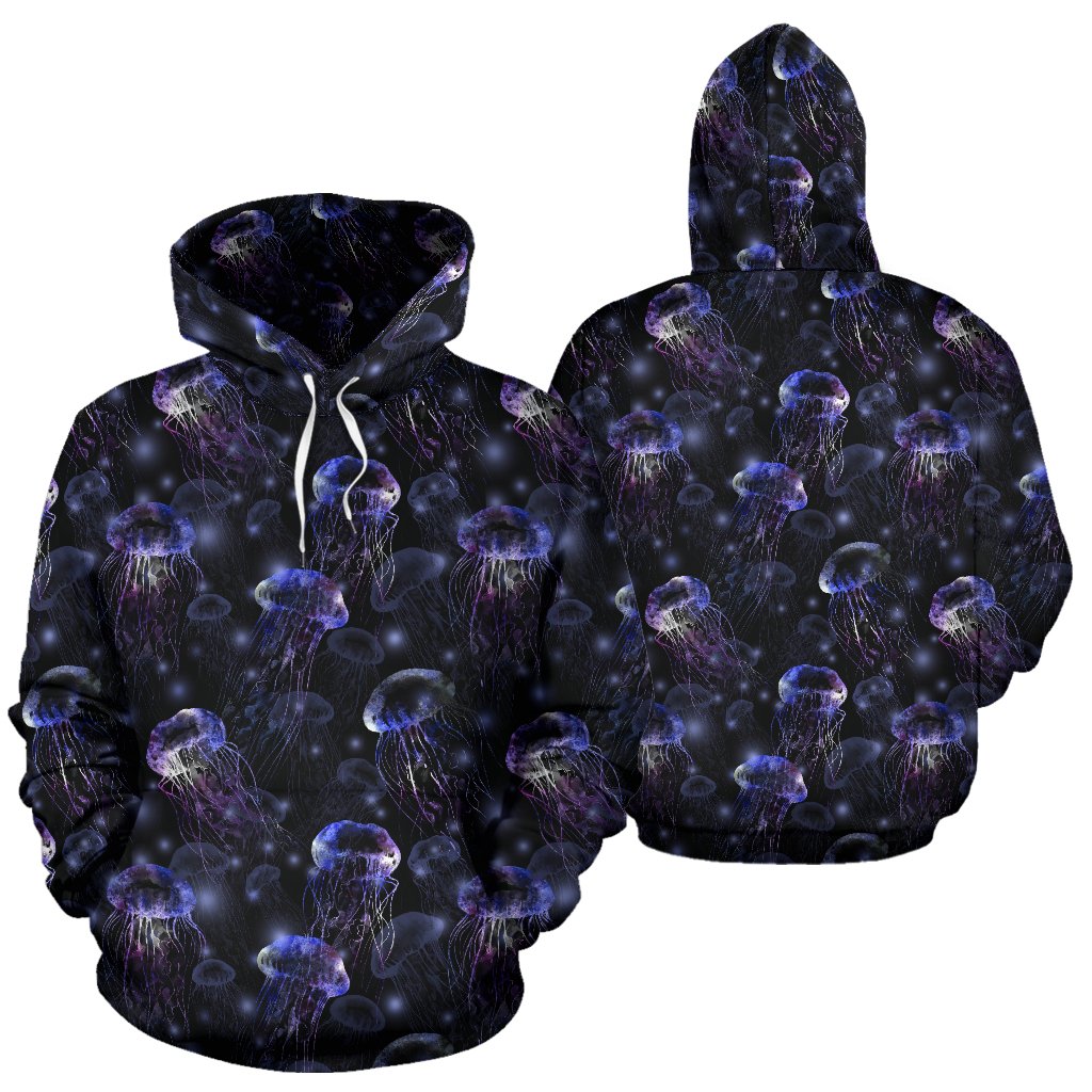 Jellyfish Themed Pullover Hoodie