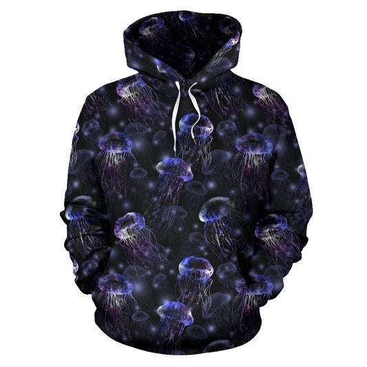 Jellyfish Themed Pullover Hoodie