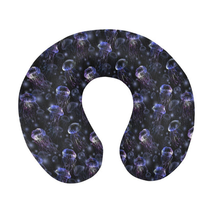 Jellyfish Themed U-Shaped Travel Neck Pillow-JTAMIGO.COM