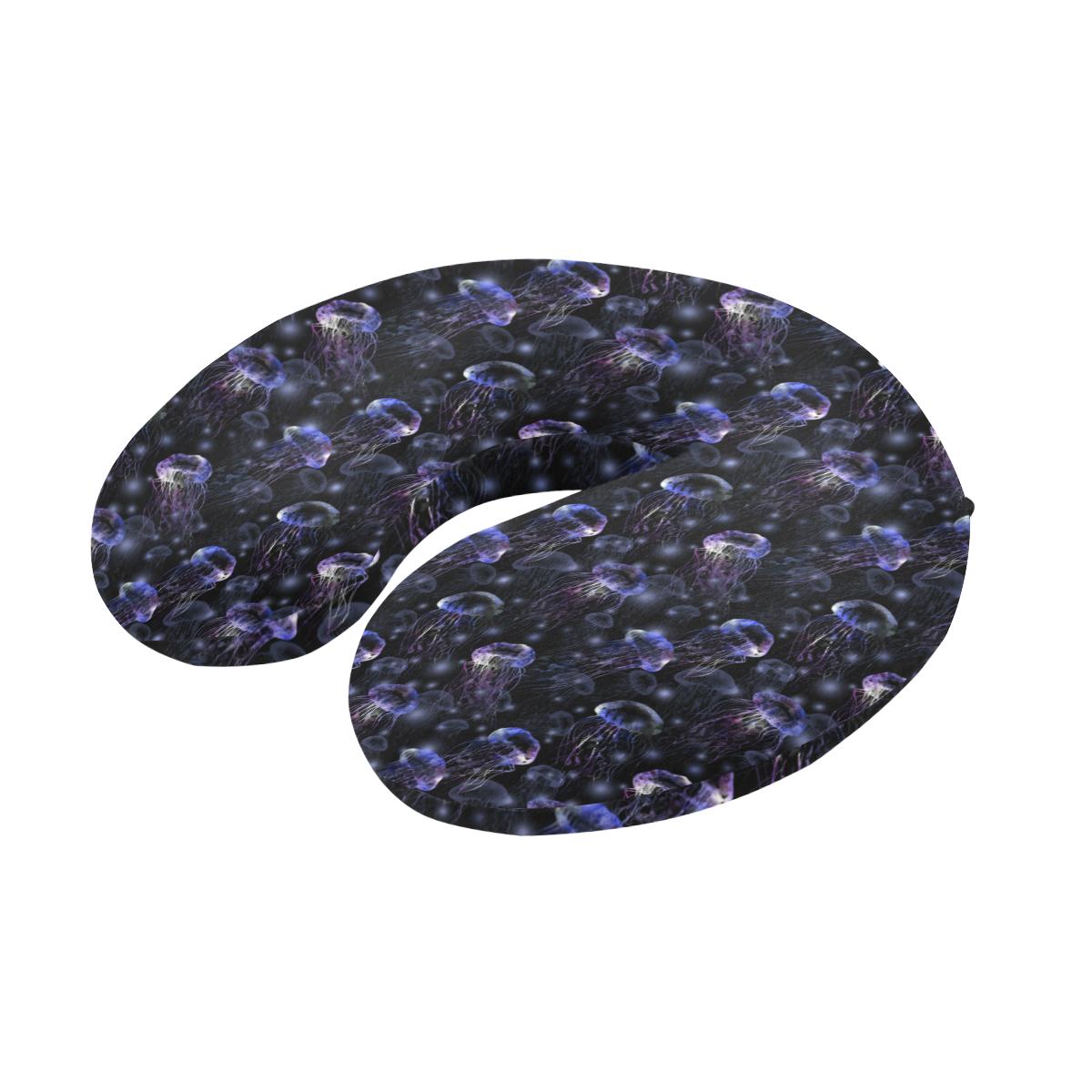 Jellyfish Themed U-Shaped Travel Neck Pillow-JTAMIGO.COM