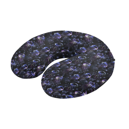 Jellyfish Themed U-Shaped Travel Neck Pillow-JTAMIGO.COM