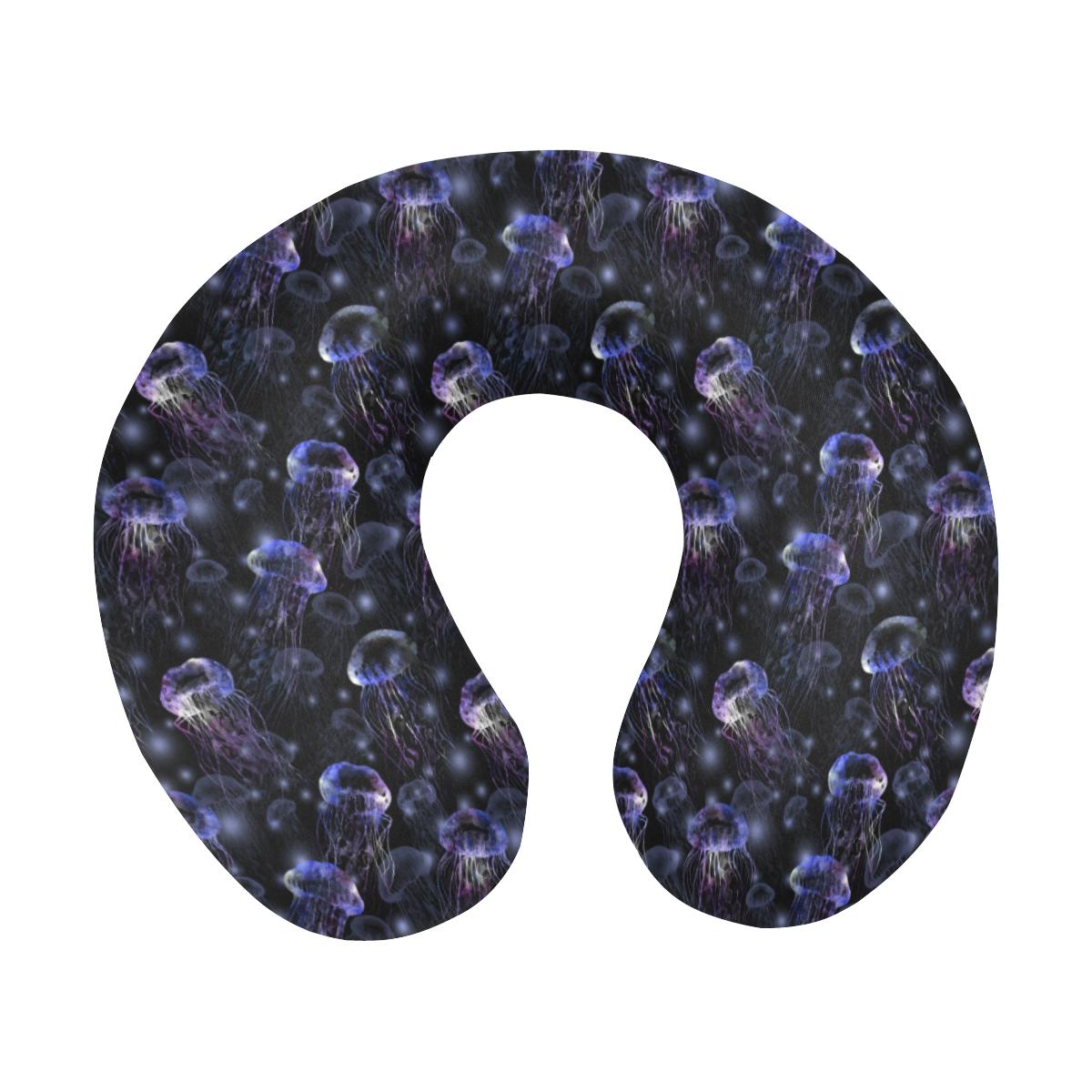 Jellyfish Themed U-Shaped Travel Neck Pillow-JTAMIGO.COM