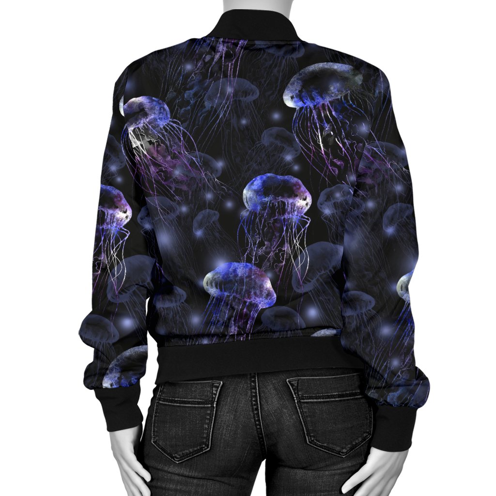 Jellyfish Themed Women Casual Bomber Jacket