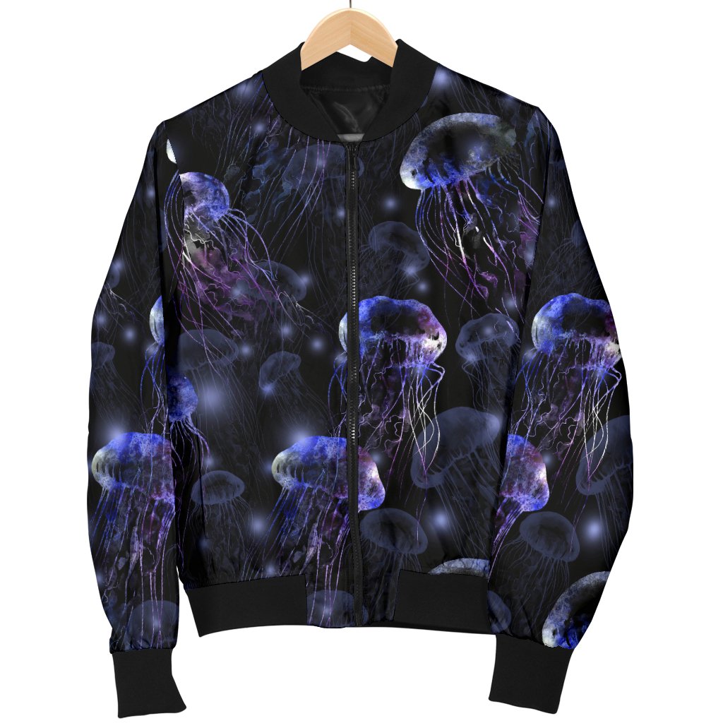 Jellyfish Themed Women Casual Bomber Jacket