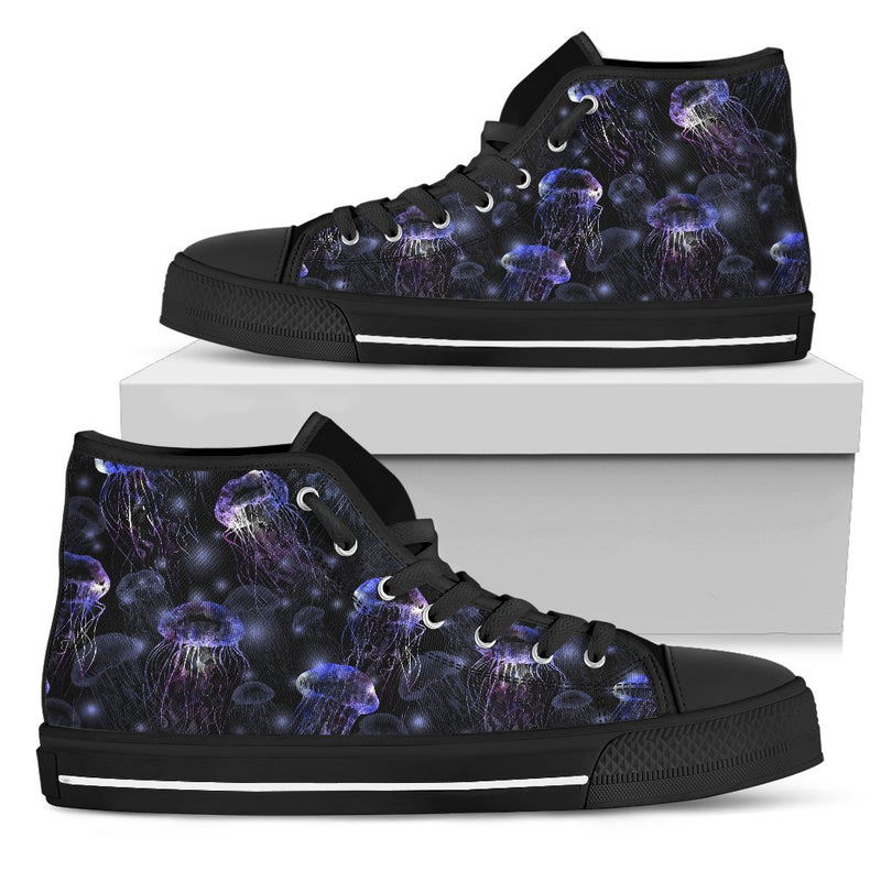 Jellyfish Themed Women High Top Shoes