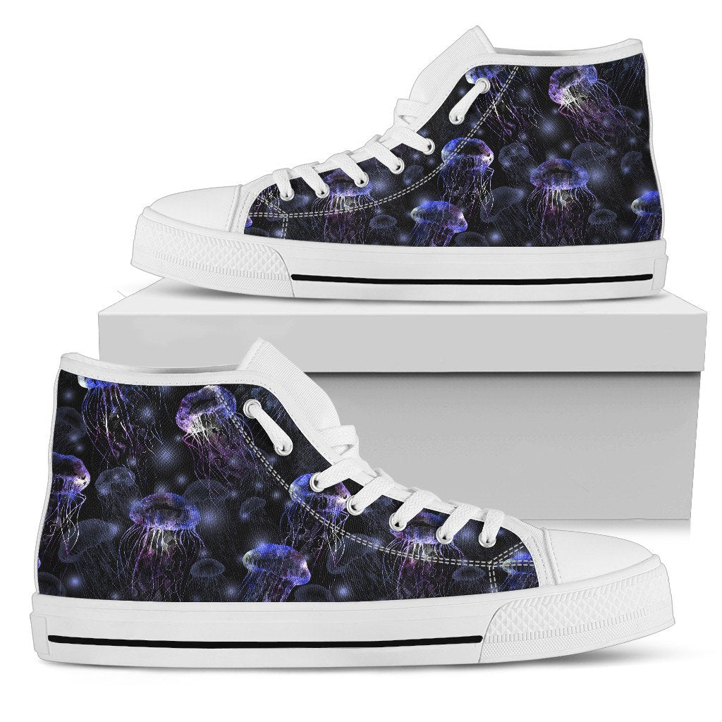 Jellyfish Themed Women High Top Shoes