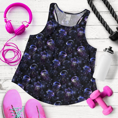 Jellyfish Themed Women Racerback Tank Top