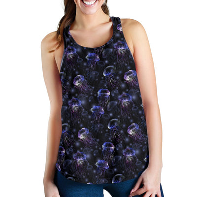 Jellyfish Themed Women Racerback Tank Top