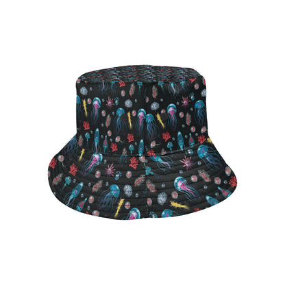 Jellyfish Underwater Print Unisex Bucket Hat