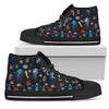 Jellyfish Underwater Print Women High Top Shoes