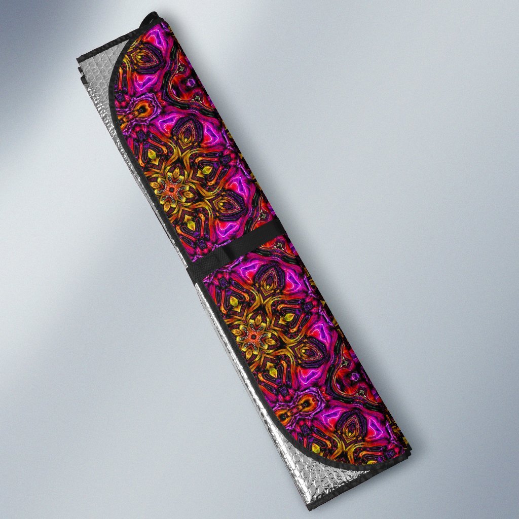 Kaleidoscope Abstract Print Design Car Sun Shade For Windshield