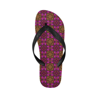 kaleidoscope Abstract Print Design Flip Flops-JTAMIGO.COM