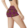 kaleidoscope Abstract Print Design High Waisted Spandex Shorts-JTAMIGO.COM