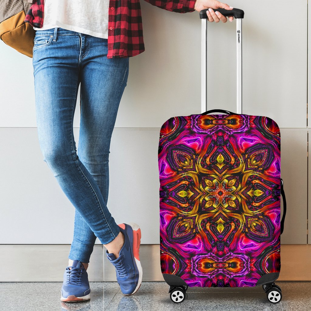 Kaleidoscope Abstract Print Design Luggage Cover Protector