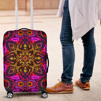 Kaleidoscope Abstract Print Design Luggage Cover Protector