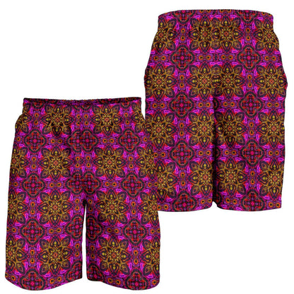 kaleidoscope Abstract Print Design Mens Shorts-JTAMIGO.COM
