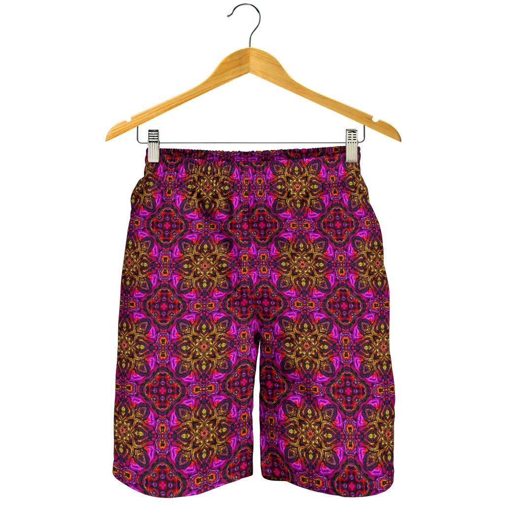 kaleidoscope Abstract Print Design Mens Shorts-JTAMIGO.COM