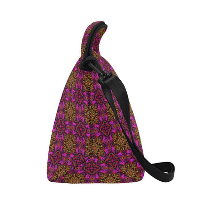 kaleidoscope Abstract Print Design Neoprene Lunch Bag (Model 1669)(Large)-JTAMIGO.COM