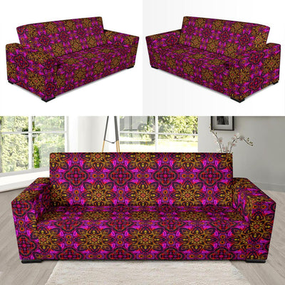 kaleidoscope Abstract Print Design Sofa Slipcover-JTAMIGO.COM